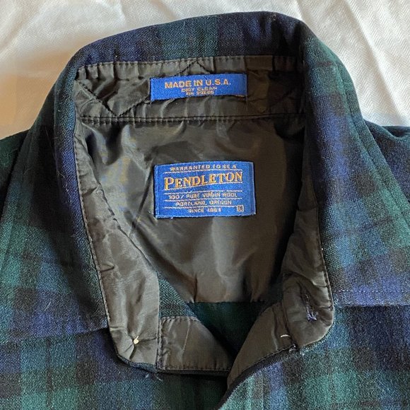 Pendelton Wool Shirt Jacket Large Tartan Men Fireside - Picture 2 of 7